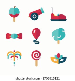 
Simple Set Circus Vector Color Icons. Color with Editable stroke