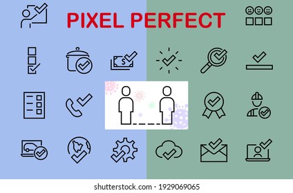 A simple set of claim related vector ICON lines. Contains icons such as file uploaded, received document, read message, receive call and more. Editable Bar. 48x48 Pixel Perfect.