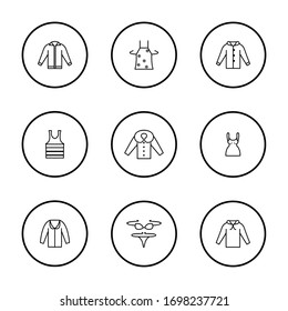 Simple set clothes icon design for website and mobile application icons