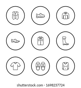 Simple set clothes icon design for website and mobile application icons