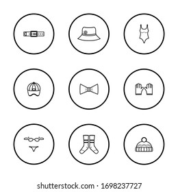 Simple set clothes icon design for website and mobile application icons