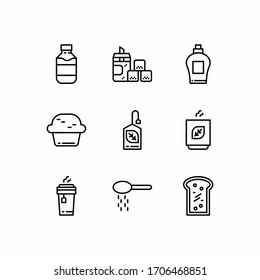 Simple Set of Coffee Shop Related Vector Line Icons