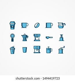 Simple Set of Coffeeshop Related Vector Line Icons. EPS 10