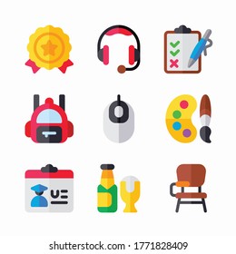 Simple Set Collage Vector Color Icons