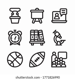 Simple Set Collage Vector line Icons