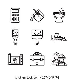 Simple Set of Construction Related Vector Line Icons. Editable Stroke. 48x48 Pixel Perfect.