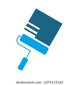 Simple Set of Construction Related Vector Solid black and Blue Icons. Editable Vector Blue - Black