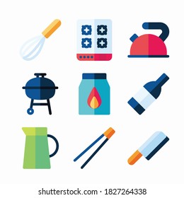 Simple Set Cooking Vector Color Icons. Color with Editable stroke
