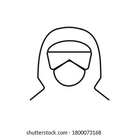 Conjunto simple de coronavirus ,vector, contorno, iconos