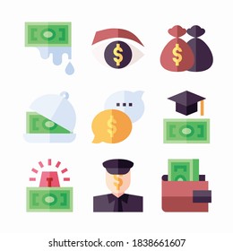 Simple Set Corruption Vector Color Icons