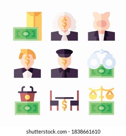 Simple Set Corruption Vector Color Icons