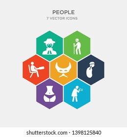 simple set of cough, hips, throat, devil mask icons, contains such as icons pacient, old man, argentina and more. 64x64 pixel perfect. infographics vector