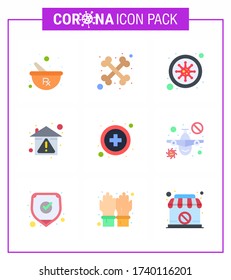 Simple Set of Covid-19 Protection Blue 25 icon pack icon included  medical; stay home; coronavirus; protection; hygiene viral coronavirus 2019-nov disease Vector Design Elements