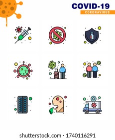 Simple Set of Covid-19 Protection Blue 25 icon pack icon included life; coronavirus; danger; virus; virus viral coronavirus 2019-nov disease Vector Design Elements