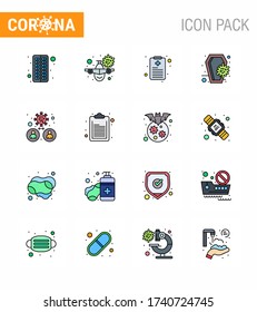 Simple Set de icono Covid-19 Protection Blue 25 incluida bacteria; infección; virus; muerte; coronavirus viral de ataúd 2019-nov Elementos de diseño de vectores