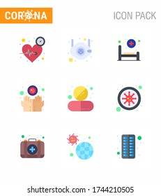Conjunto simple de icono de Covid-19 Protection Blue 25 incluido el infecto; enfermedad; seguridad; sucio; Enfermedad de coronavirus viral del paciente 2019-nov Elementos de diseño de vectores