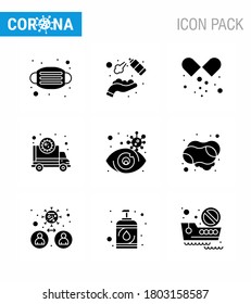 Simple Set of Covid-19 Protection Blue 25 icon pack icon included  virus; pandemic; washing; corona; open capsule viral coronavirus 2019-nov disease Vector Design Elements