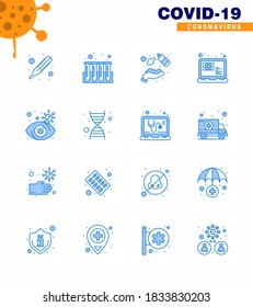 Das einfache Set mit dem Covid-19 Protection Blue 25 Icon-Paket enthält die Suche. Ernennung; sauber; Frage; medizinisches virales Coronavirus 2019-nov Krankheit Vectordesign Elements
