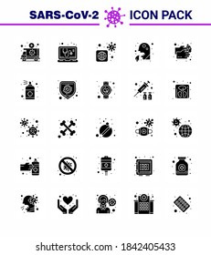 Simple Set of Covid-19 Protection Blue 25 icon pack icon included people; healthcare; service; cough; infected viral coronavirus 2019-nov disease Vector Design Elements