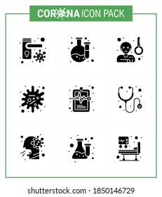 Simple Set of Covid-19 Protection Blue 25 icon pack icon included  illness; health; virus; infection; disease viral coronavirus 2019-nov disease Vector Design Elements