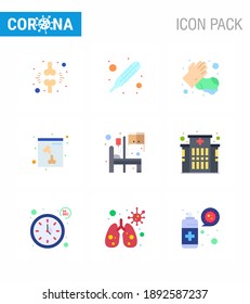 Simple Set of Covid-19 Protection Blue 25 icon pack icon included  medical; bed; soap; xray; bone viral coronavirus 2019-nov disease Vector Design Elements