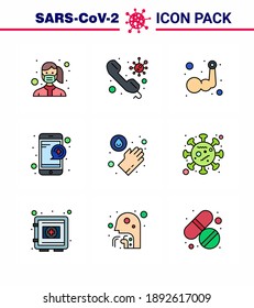 Simple Set of Covid-19 Protection Blue 25 icon pack icon included question; medical; on; body building; hand viral coronavirus 2019-nov disease Vector Design Elements