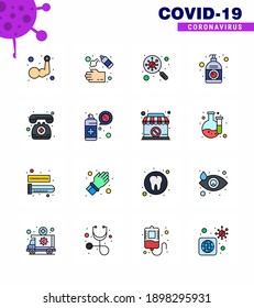 Simple Set of Covid-19 Protection Blue 25 icon pack icon included corona; lotion; soap; search; germs viral coronavirus 2019-nov disease Vector Design Elements