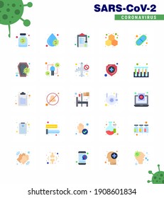 Einfache Zusammenstellung von Covid-19 Protection Blue 25 Icon Pack Symbol enthalten Kapsel; Laboratorium; Drogen; Experiment; Papier virales Coronavirus 2019-nov Krankheit Vektor Design Elements