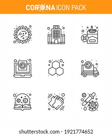 Simple Set of Covid-19 Protection Blue 25 icon pack icon included  virus; medical; healthcare; file; cigarette viral coronavirus 2019-nov disease Vector Design Elements