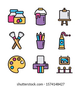 Simple Set of Creativity Related Vector Line Icons. Contains such Icons as Inspiration, Idea, Brain and more. 