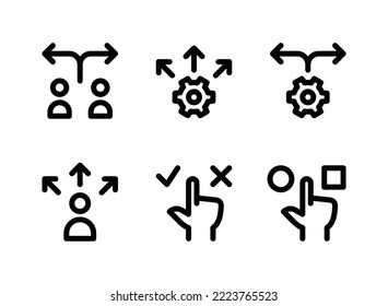 Simple Set of Crisis Management Related Vector Line Icons. Contains Icons as Decision, Maintenance, Opportunity and more.