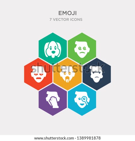 simple set of curious emoji, desperate emoji, disappointed emoji, disgusted icons, contains such as icons dissapointment dizzy dog and more. 64x64 pixel perfect. infographics vector