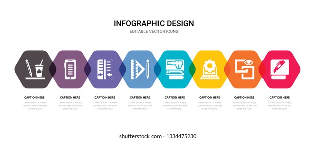 simple set of cutting, square, laptop,   icons, contains such as icons graphic tool, reflect, smartphone, coffee and more. 64x64 pixel perfect. editable vector set