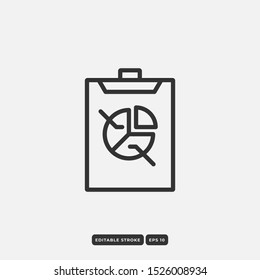 Simple Set of Data Analysis Related Vector Line Icons. Editable Stroke