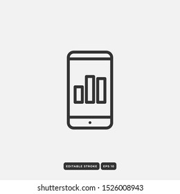 Simple Set of Data Analysis Related Vector Line Icons. Editable Stroke