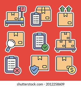 Simple Set of  delivery Related Vector Icons. Vector Ilustration Editable Stroke. 4100x4100 Pixel