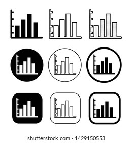 Simple set of diagram and graph icon