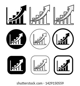 Simple set of diagram and graph icon