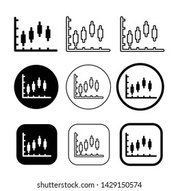 Simple set of diagram and graph icon