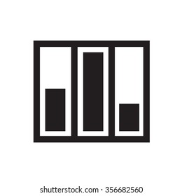 Simple set of diagram and graphs related vector icon