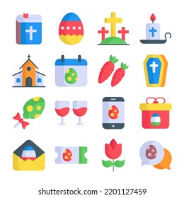 Simple Set of Easter Day Vector icons