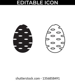 Simple Set of Easter Paskah Day Vector Line and Fill Icons