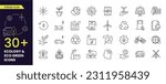 Simple Set of Eco Green (Ecology) Vector strokeIcons. Contains such Icons as Electric Car, Global Warming, solar, wind mill and more. Editable Stroke icons collections.