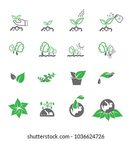Simple Set of Eco Related Vector Line Icons.