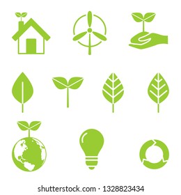 Simple Set of Eco Related Vector green Icons. Contains such Icons as eco home, Global Warming, Forest, Organic Farming and more. Editable Stroke. Illustration isolated on white background