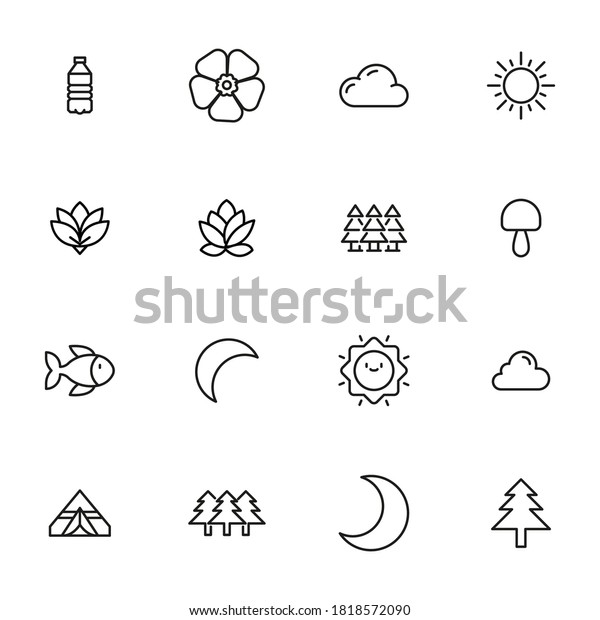 Simple set of\
ecology related outline icons. Elements for mobile concept and web\
apps. Thin line vector icons for website design and development,\
app development. Premium\
pack.