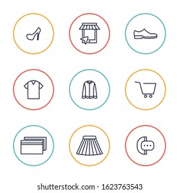 Simple set e-commerce icon vector for website and mobile icons