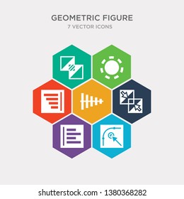 simple set of edit corner, left alignment, merge, vertical alignment icons, contains such as icons right alignment, circular, exclude and more. 64x64 pixel perfect. infographics vector
