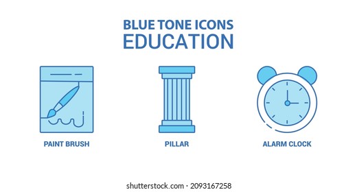 Simple Set of Education Related Color Vector Line Icons.
