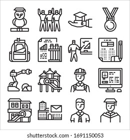 Simple Set of Education Related Vector Line Icons